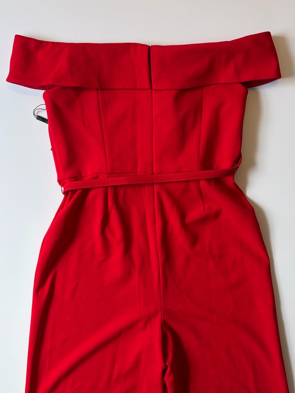 White House Black Market Ruby Rush Belted Jumpsuit NWT 6P - Picture 9 of 12